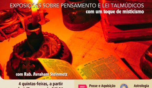 Exposições sobre pensamento e lei talmudicos com um toque de misticismo com Rabino Avraham Steinmetz - Curso gratuito em 4 aulas