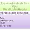 Palestra de Yom Kipur com o R' Moshe Igal no Binyan Olam
