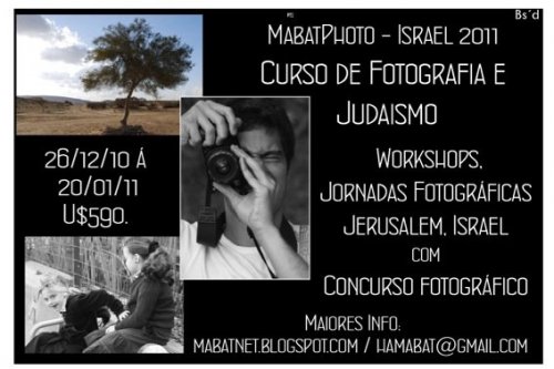 Curso de Fotografia e Judaismo para Brasileiros em Israel Mabat Photo