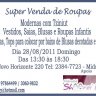 Super Venda de Roupas Modernas com Tzniur na Midrashá Shaarei Biná