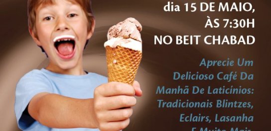 Beit Chabad Salvador: Shavuot com Leitura dos Dez Mandamentos e Delicioso Café da Manhã Chalavi