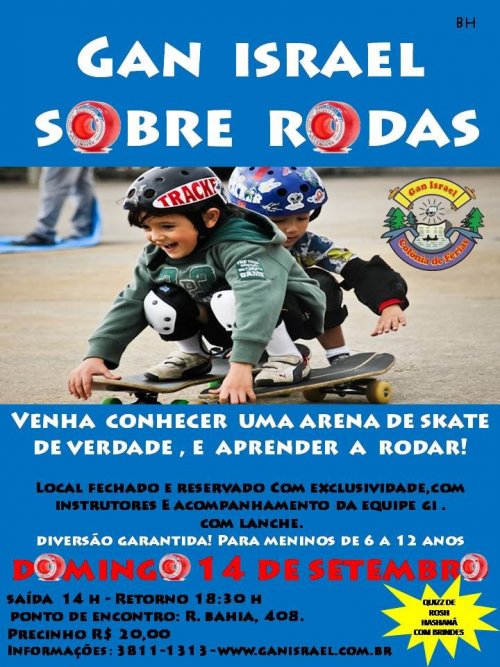 Gan Israel Sobre Rodas: Mega Passeio para Meninos de 6 a 12 Anos
