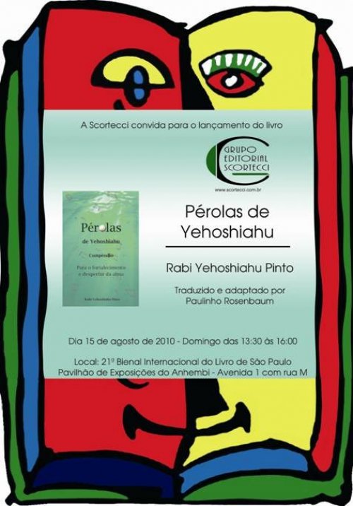 Bienal do Livro 2010 : Lançamento do Livro As Pérolas de Yehoshiahu