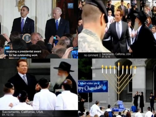 Vídeo e fotos: Barack Obama e Arnold Schwarzenegger celebram a Festa das Luzes - Chanuká 2010