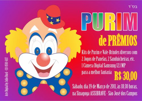 Purim de Prêmios no Vale do Paraíba | Sinagoga Assibrave São José dos Campos