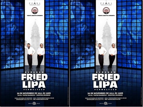 SHOW de Avraham Fried e Lipa Schmeltzer em 30 de Novembro de 2011 no Teatro Bradesco SP